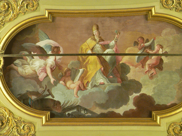 Vatican image of an allegory of the church, similar to tarot Papesse depictions