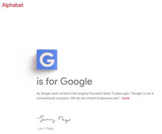 opening page of alphabet