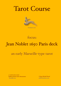 Noblet Marseille Tarot Course Melbourne and Internet