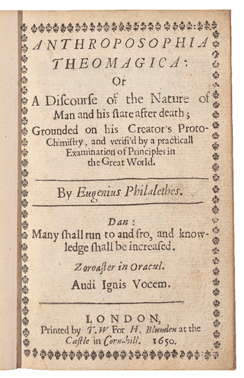 Anthroposophia Theomagica by Thomas Vaughan