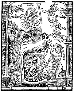 Lucifer, Satan (Ahriman) and the gates of hell (Sorat)