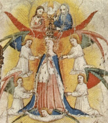 Mary triple-crowned at her ascension