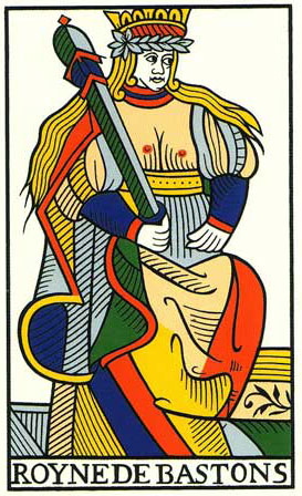 Noblet Tarot Queen of Batons